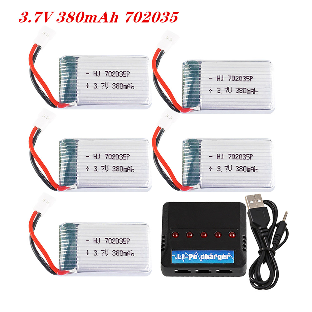 Rc Helicopter Charger - 3.7V 380Mah 702035 Pin Lipo Pin