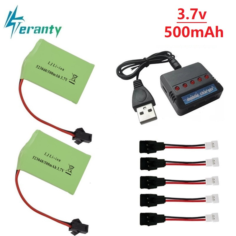 Rc Helicopter Charger - 3.7V 500MAh Li-ion 523048 Pin +