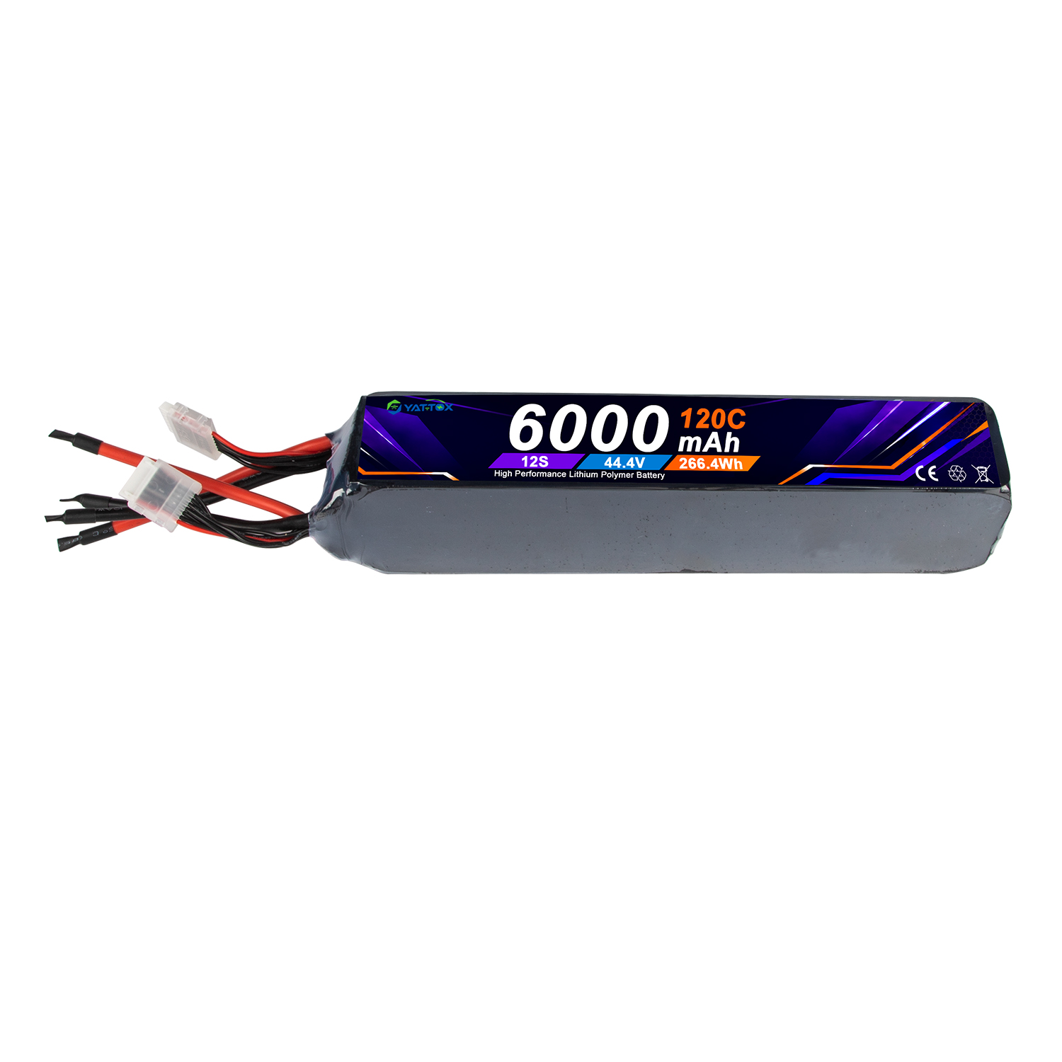 Yattox 12S 6000mAh 120C 100%LC - đánh giá và giá Rc Helicopter Large