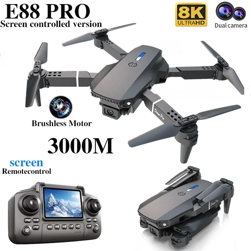 Professional E88 PRO Drone wit - đánh giá và giá Rc Helicopter Electric