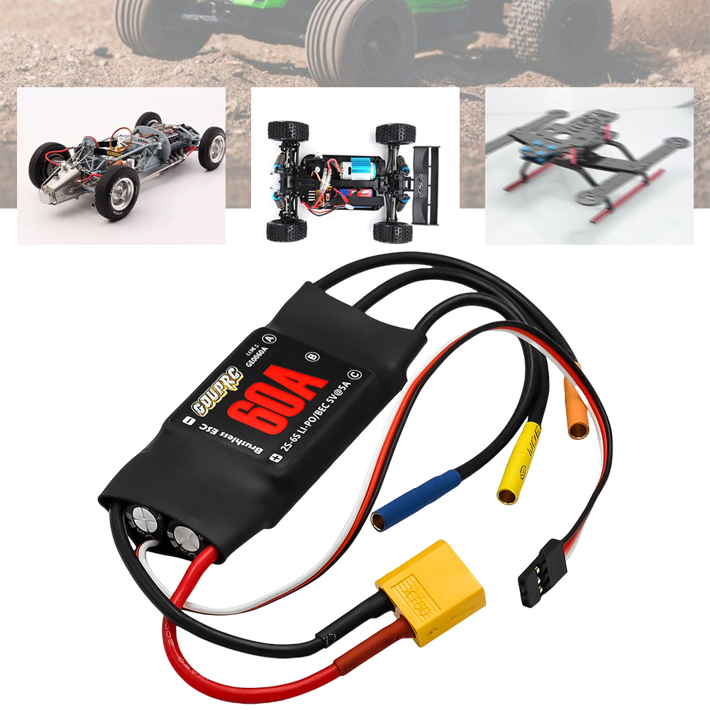 60A Brushless ESC 2-6S Electri - đánh giá và giá Rc Helicopter Electric