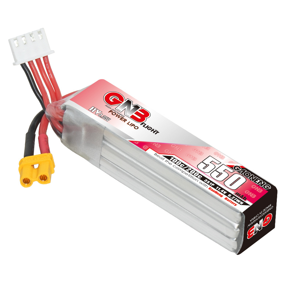 GNB HV 11.4V 550mAh 100C/200C  - đánh giá và giá Rc Helicopter Parts