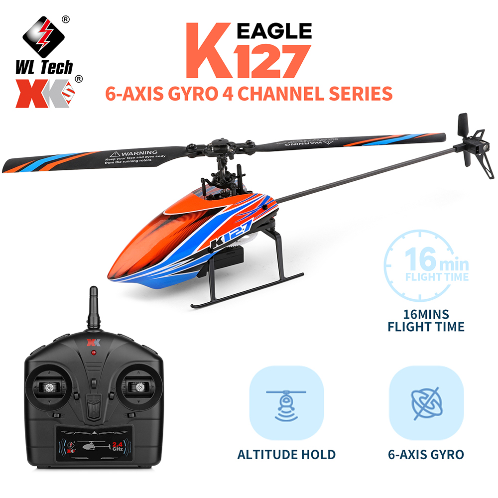 WLtoys XK K127 2.4G 4CH 6-Aixs - đánh giá và giá Rc Helicopter Blade