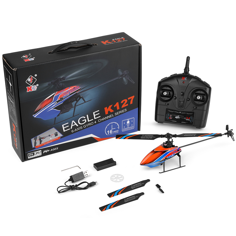 WLtoys XK K127 2.4G 4CH 6-Aixs - đánh giá và giá Rc Helicopter Blade