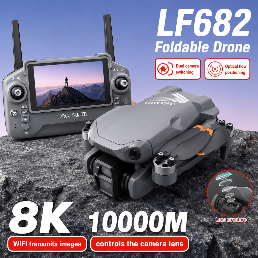 Aerial Photo LF682 Drone 8K HD - đánh giá và giá Rc Helicopter Mini