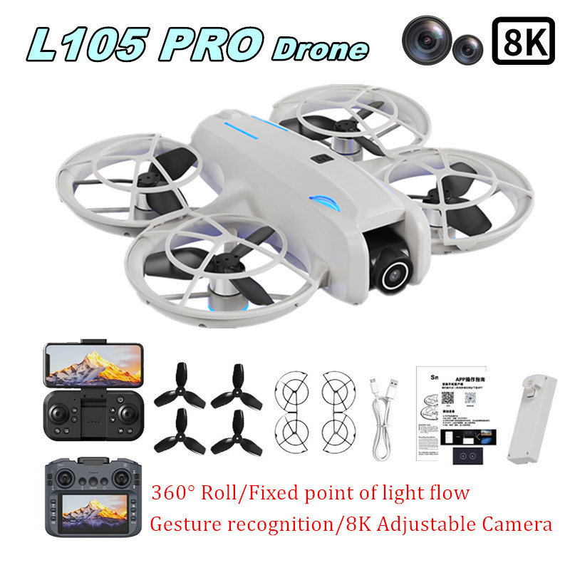 L105 PRO Drone Duel 8k Lens Fu - đánh giá và giá Rc Helicopter Case