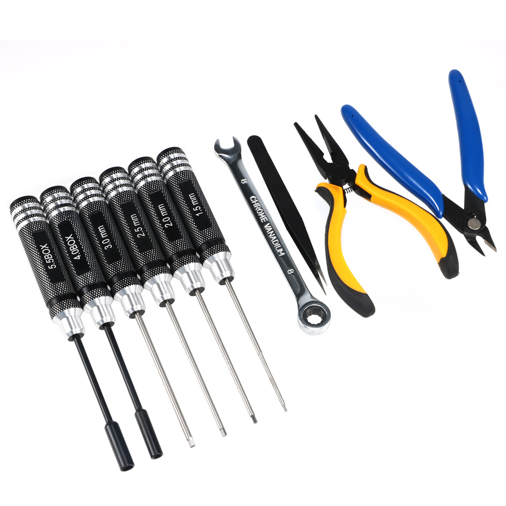 10PCS 10in1 FPV Drone RC Tool  - đánh giá và giá Rc Helicopter Tool Kit
